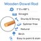 Wooden Dowel Rods 1 inch Thick, Multiple Lengths Available, Unfinished Sticks Crafts &#x26; DIY | Woodpeckers